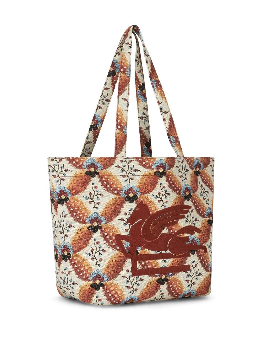 medium Floralia-print jacquard tote bag - 4