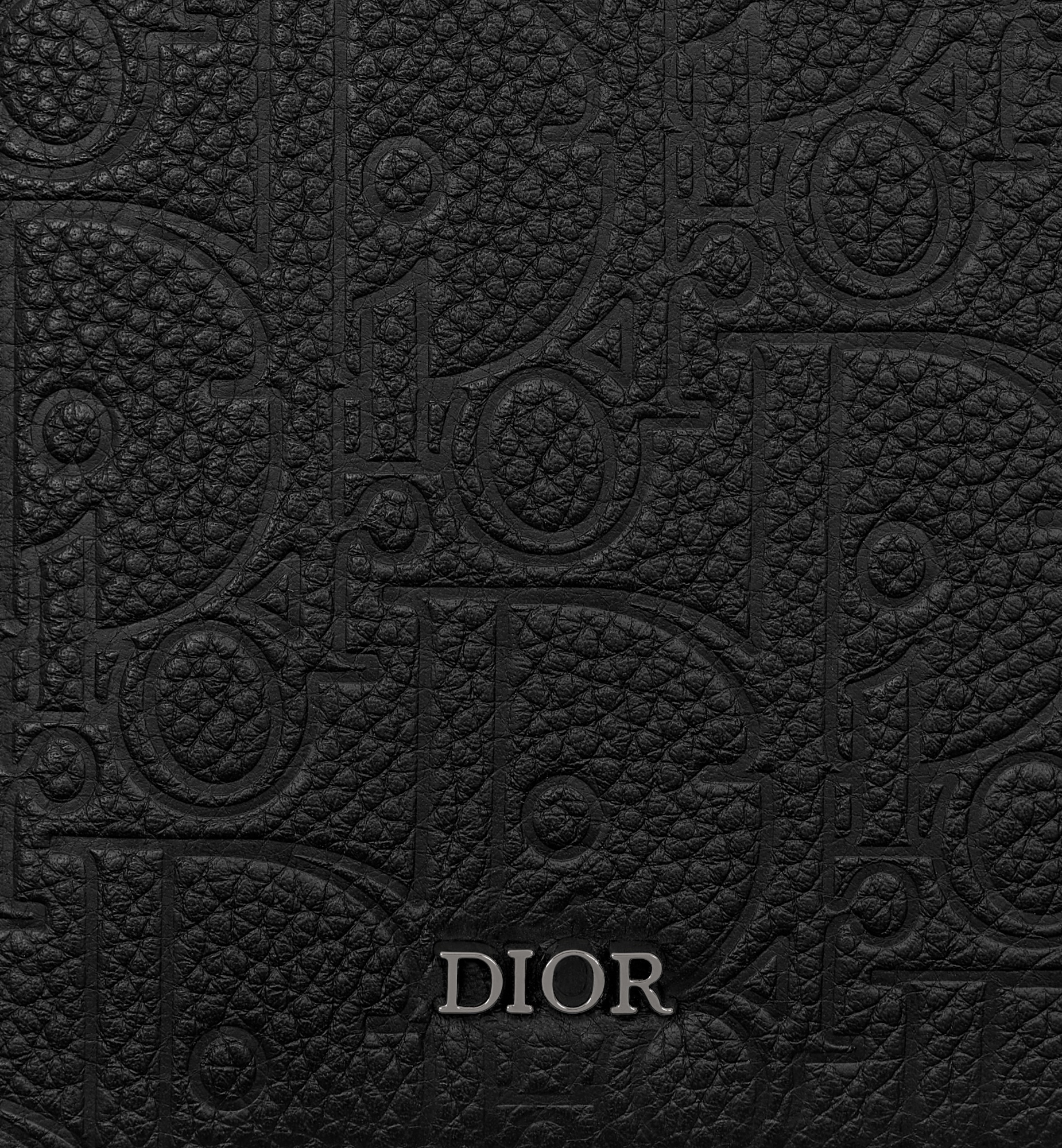 小物 ChristianDior DIORVOLUTE2F Black hyde Wallet Black Dior Oblique Jacquard | DIOR