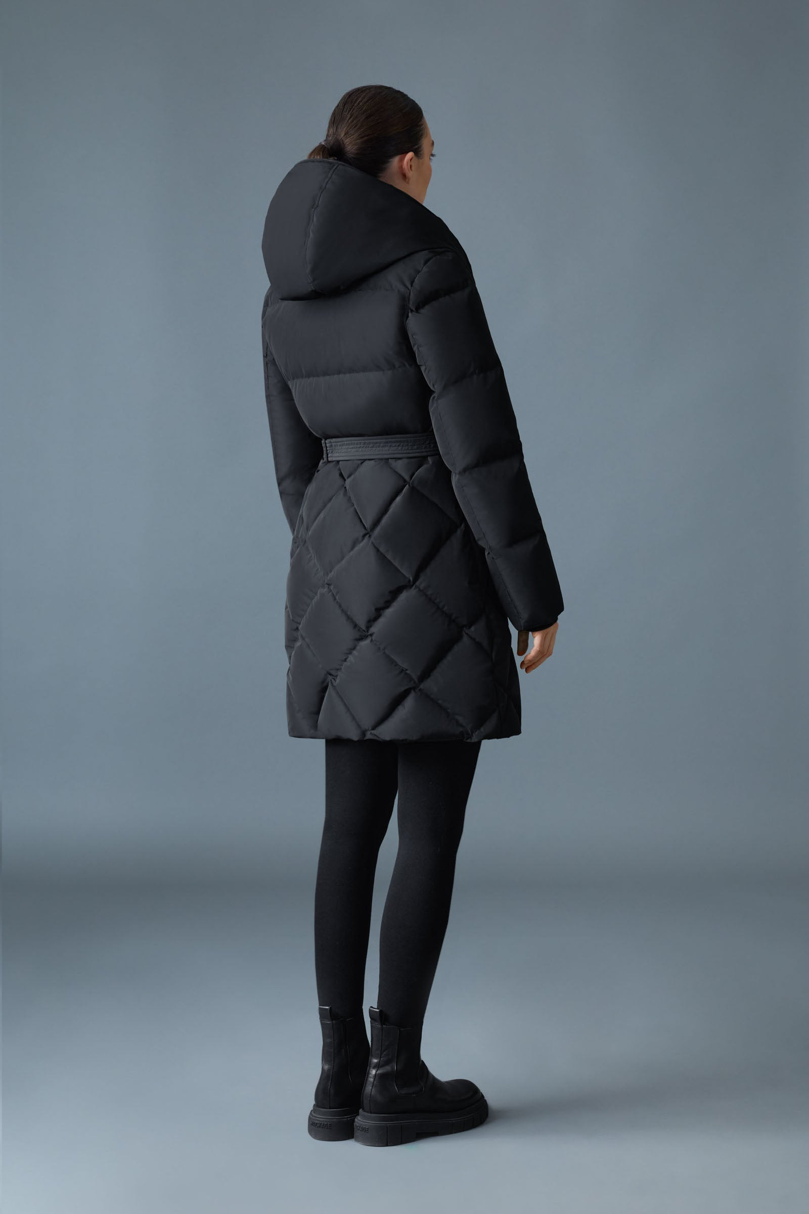 AYUMI 2-in-1 Long Down Coat with Bib - 4