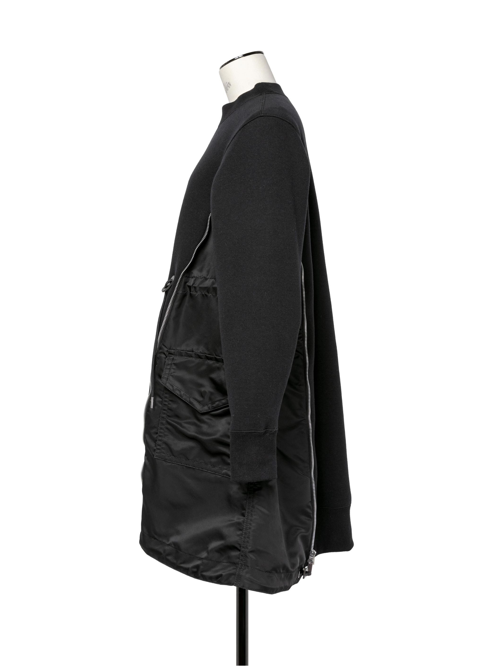 sacai Sponge Sweat x Nylon Twill Dress | sacai | REVERSIBLE