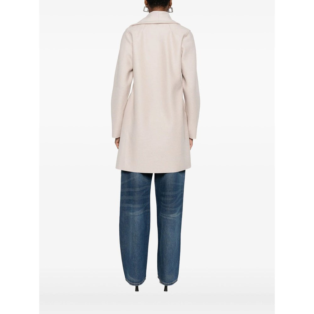 Harris Wharf London Neutrals Coats - Double Breasted & Peacoats Women - 2