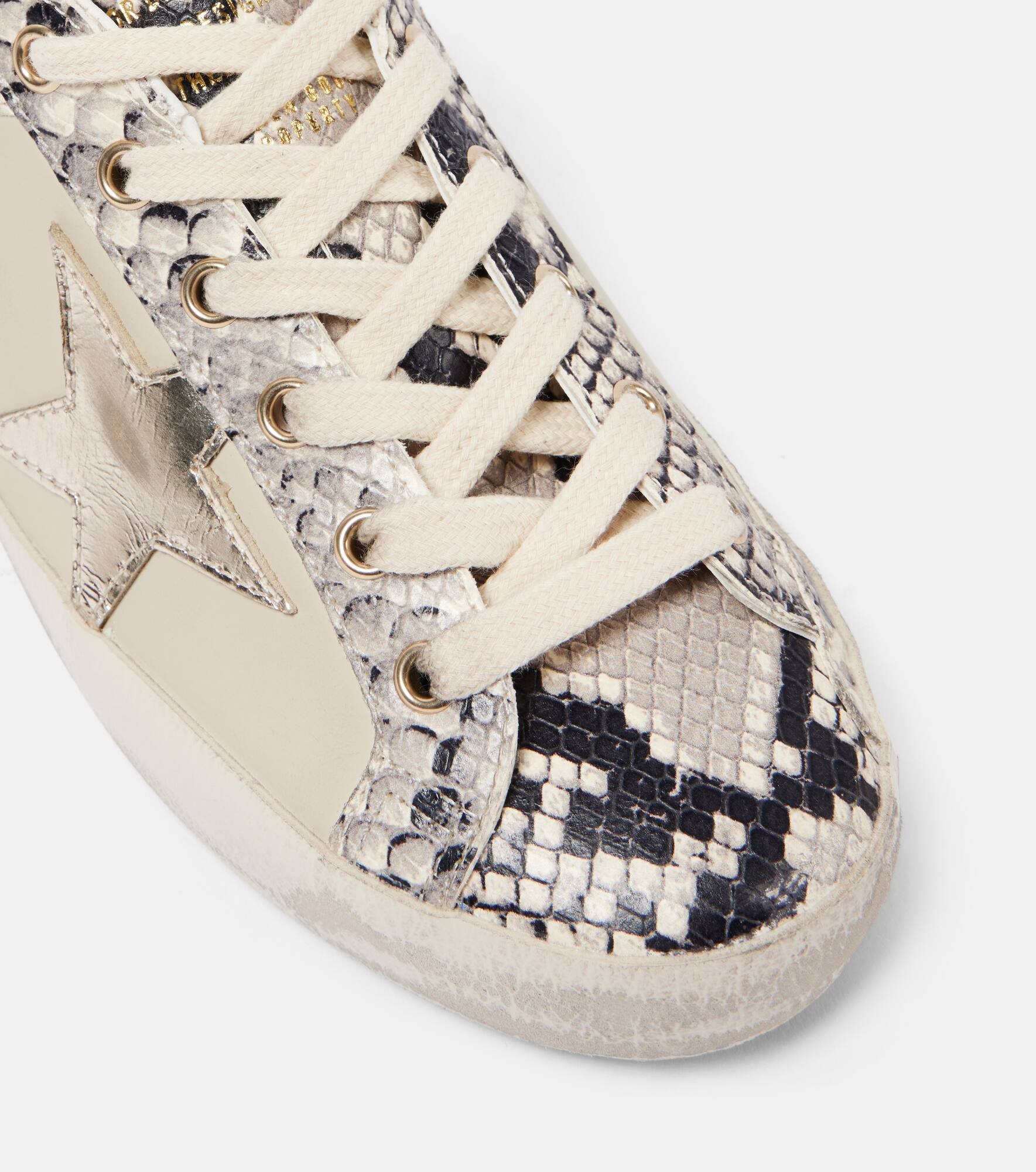 Super-Star snake-print leather sneakers - 5