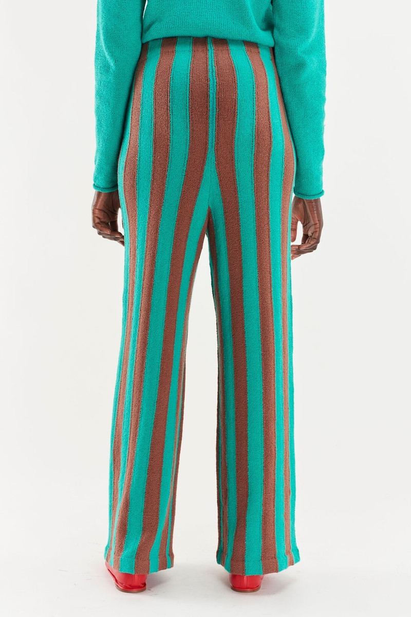 STRIPED WOMEN'S KNIT PANT 5