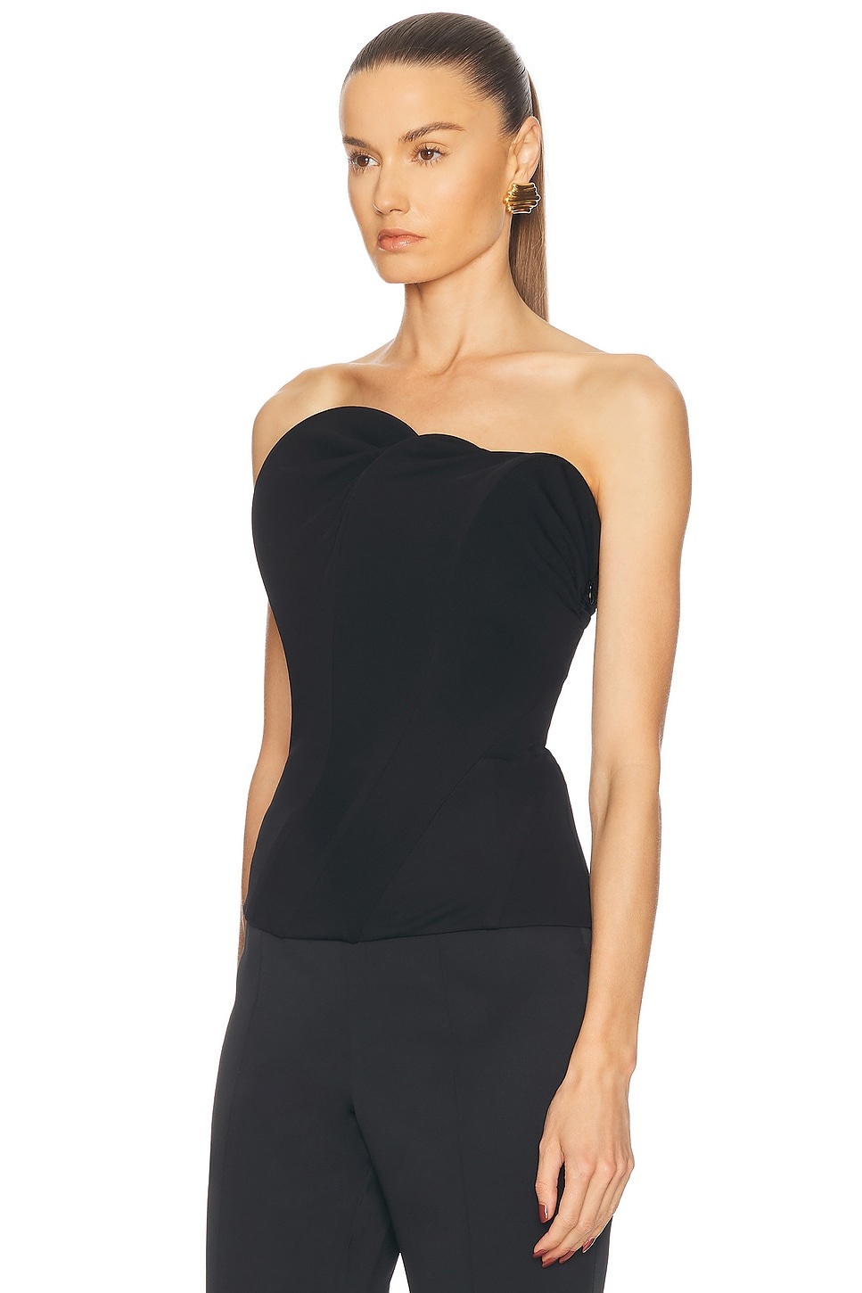 Strapless Wave Detail Top - 4