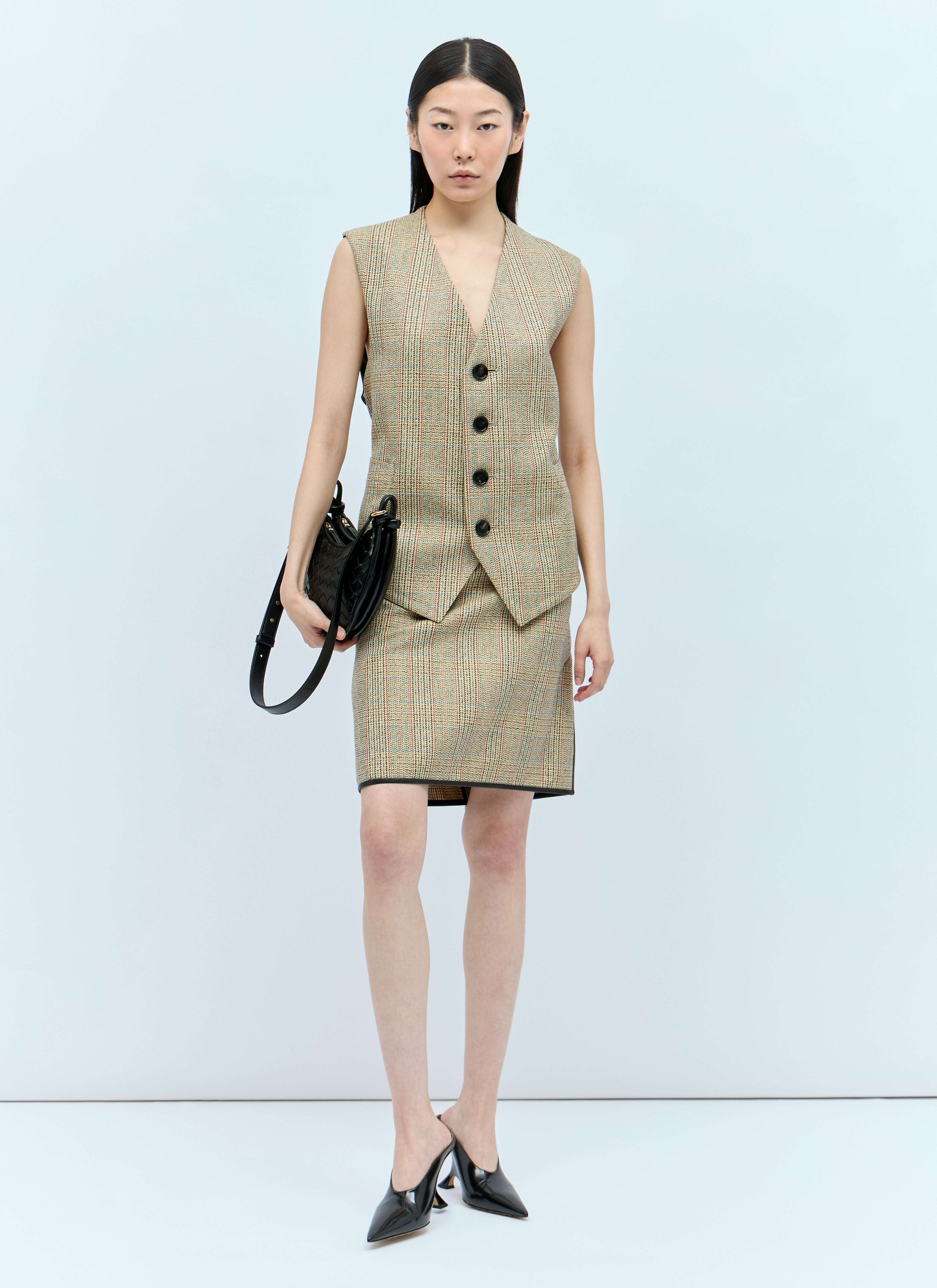 Bottega Veneta Women Prince Of Wales Waistcoat - 2