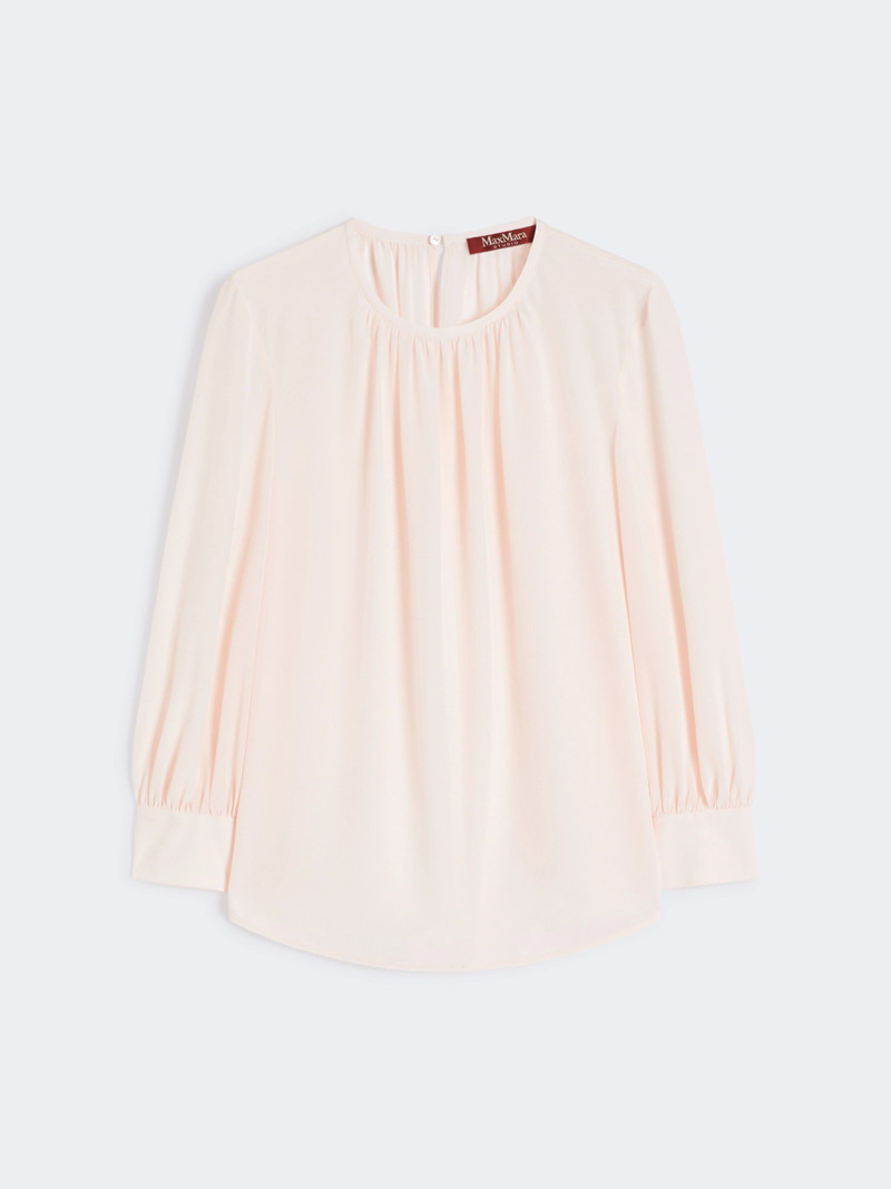 COLMO Silk crew-neck blouse - PINK 1