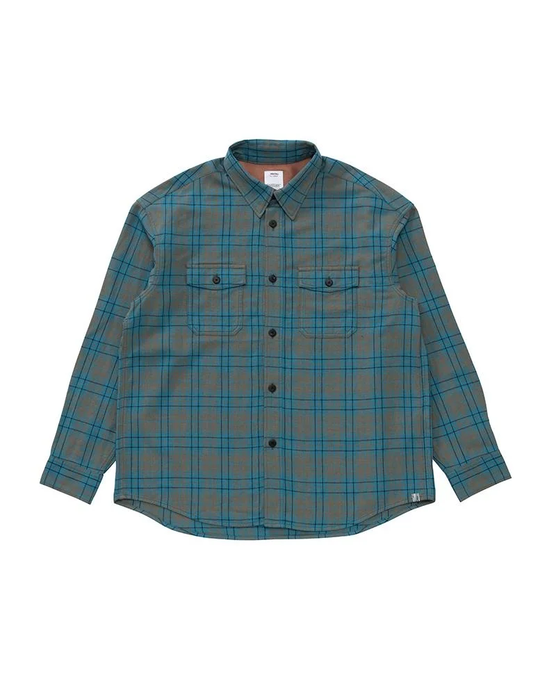 visvim LUMBER CHECK L/S (W/L) BLUE | REVERSIBLE