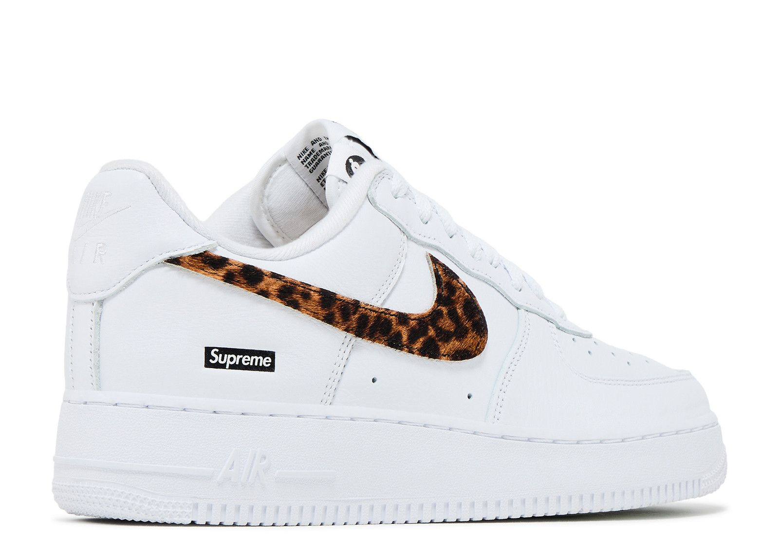 SUPREME X GOODENOUGH X AIR FORCE 1 LOW 'WHITE CHEETAH PRINT' - 3