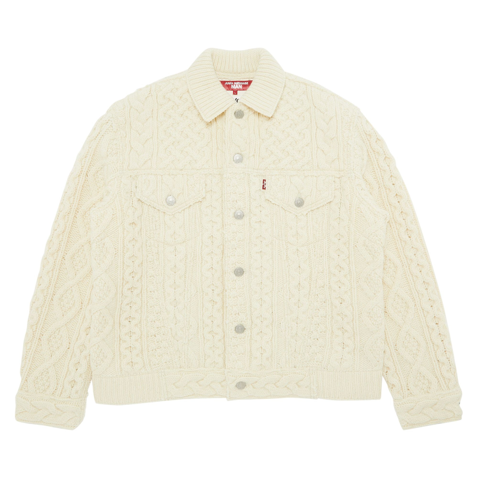 Junya Watanabe MAN x Levi's Wool Trucker Jacket 'Natural' - 1