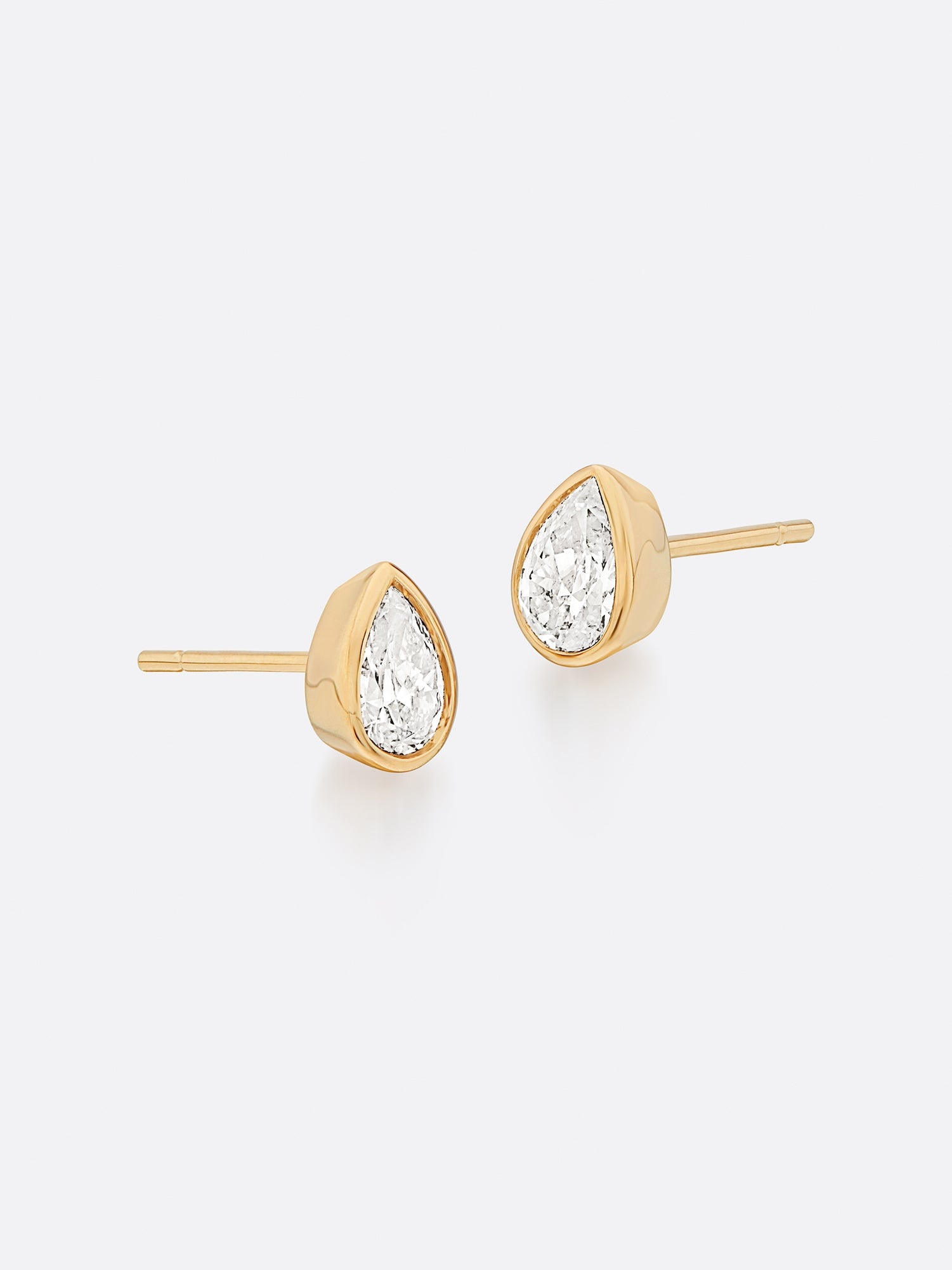 Romance Pear Diamond Droplet Earrings - 4