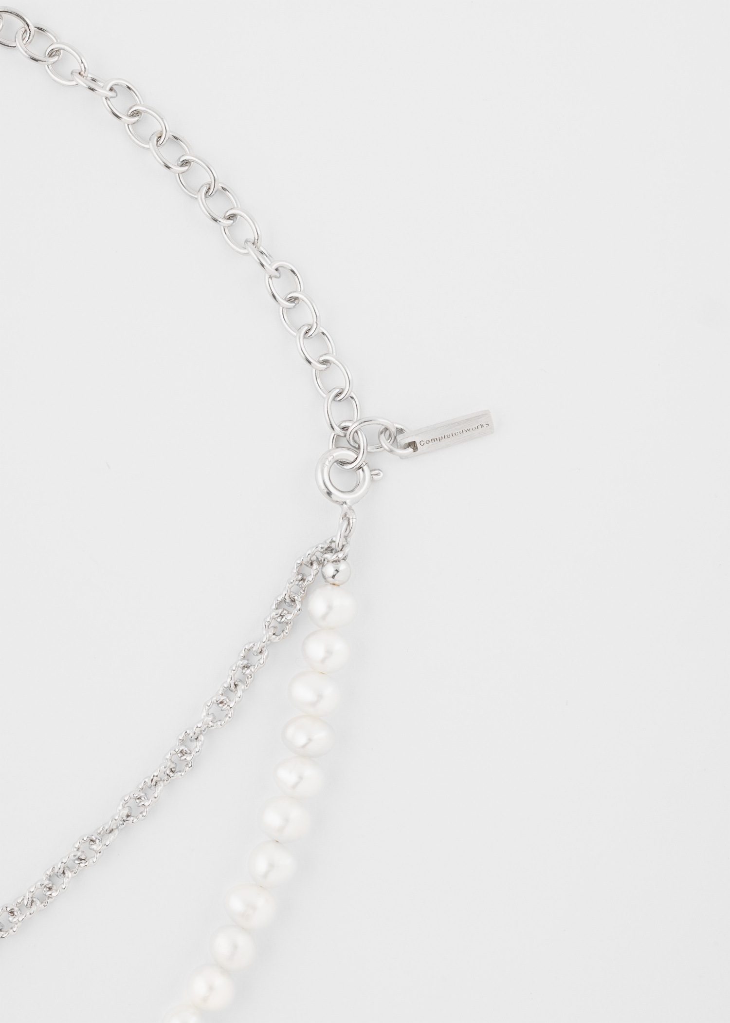 'Forgotten Seas' Pearl & Sterling Silver Double-Chain Necklace by Completedworks - 2