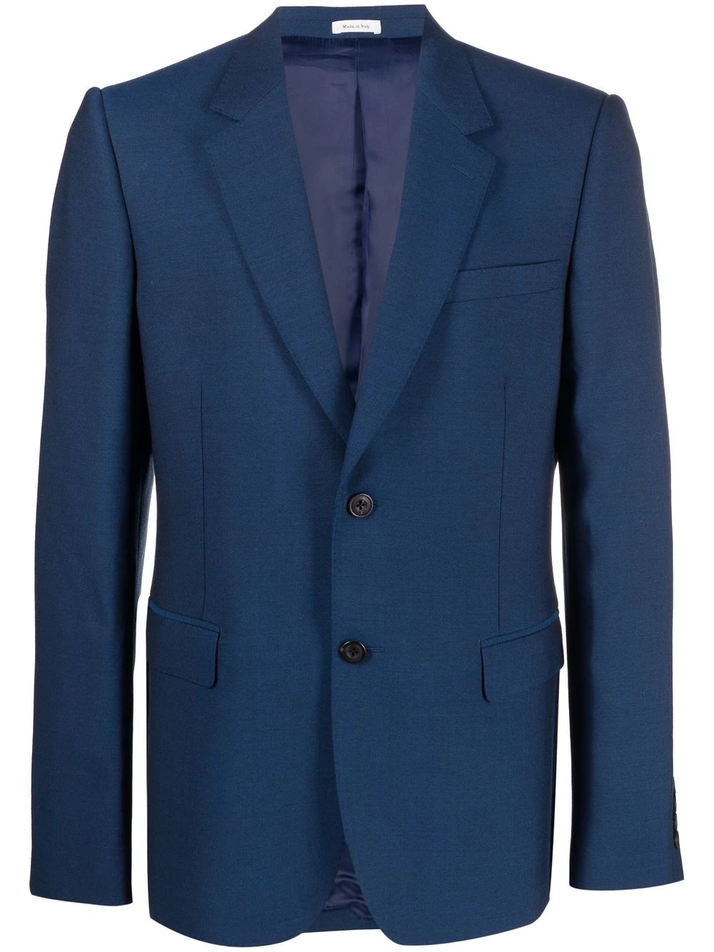 single-breasted wool blazer - 1