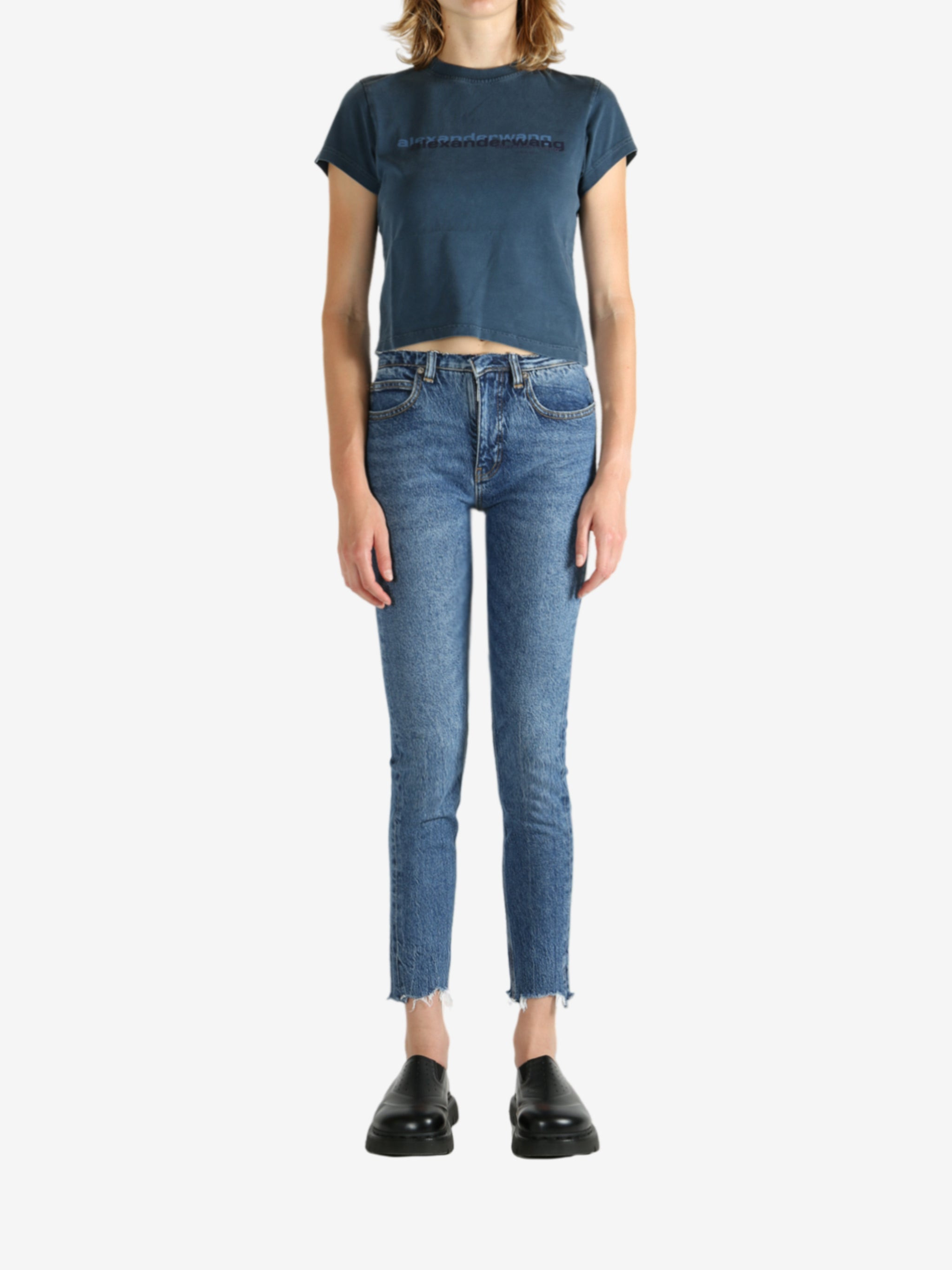ALEXANDER WANG - Women Shrunken Tee - 4
