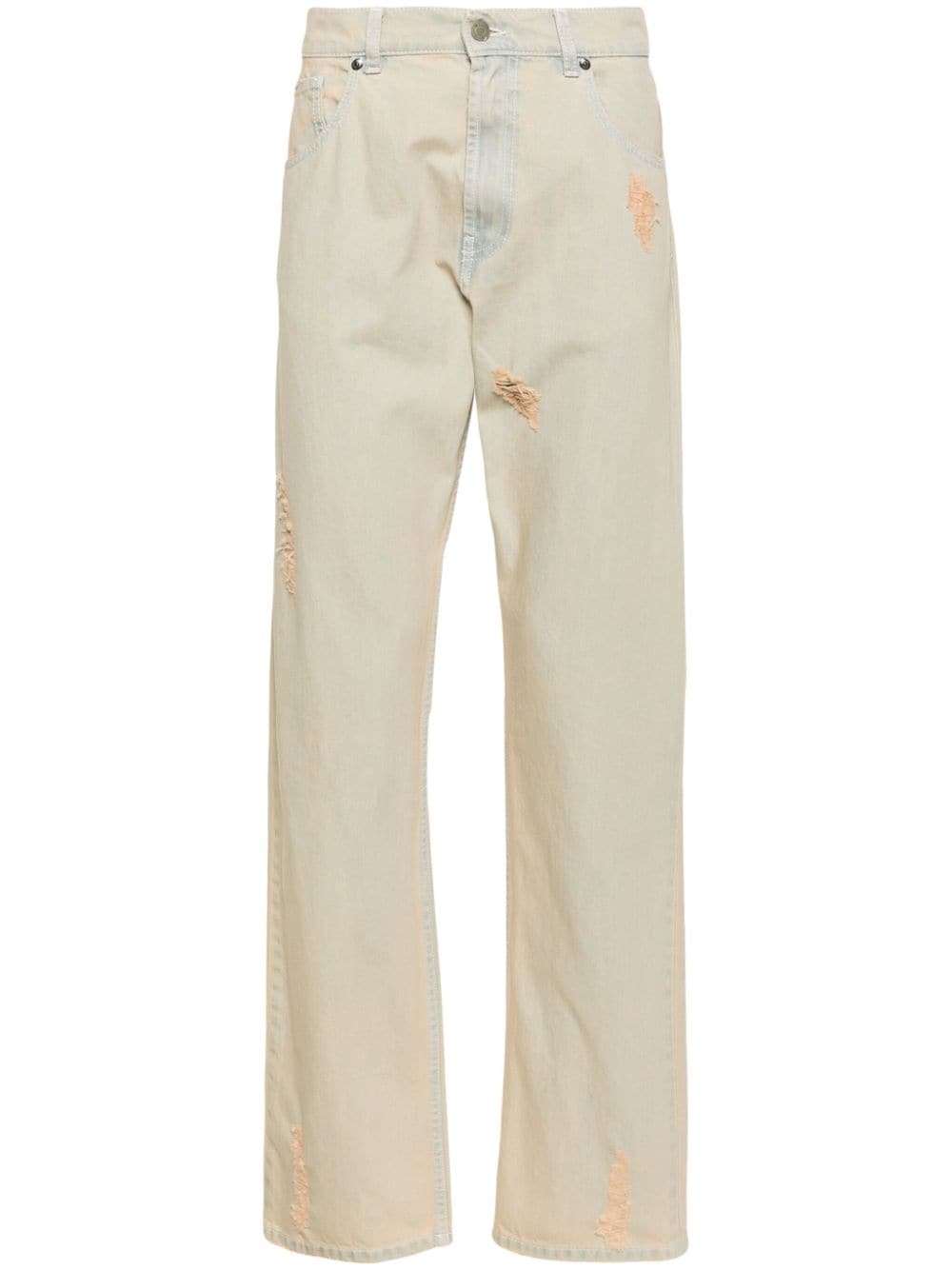 mid-rise straight-leg jeans - 1