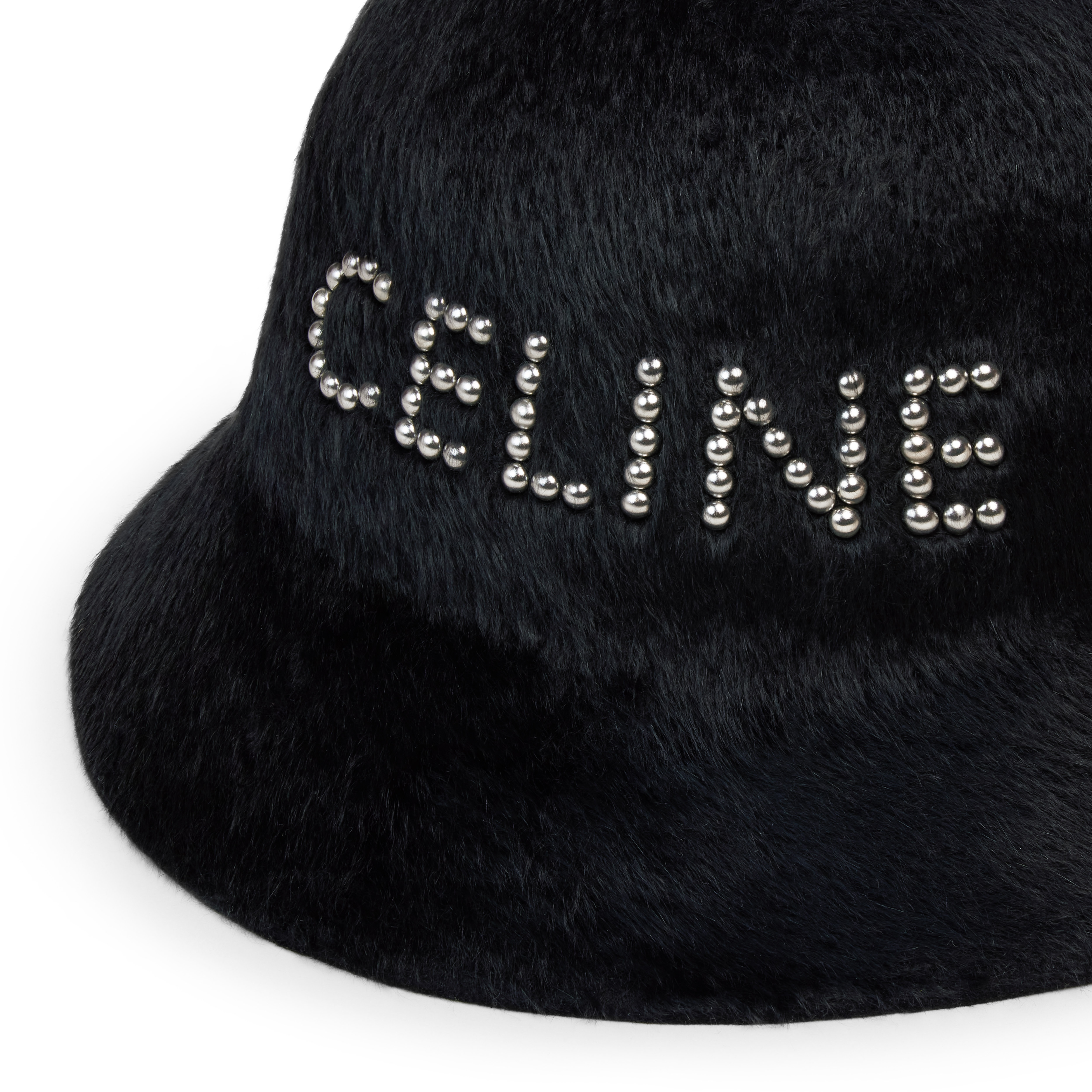 CELINE CLOCHE HAT WITH STUDS IN FELT - 3