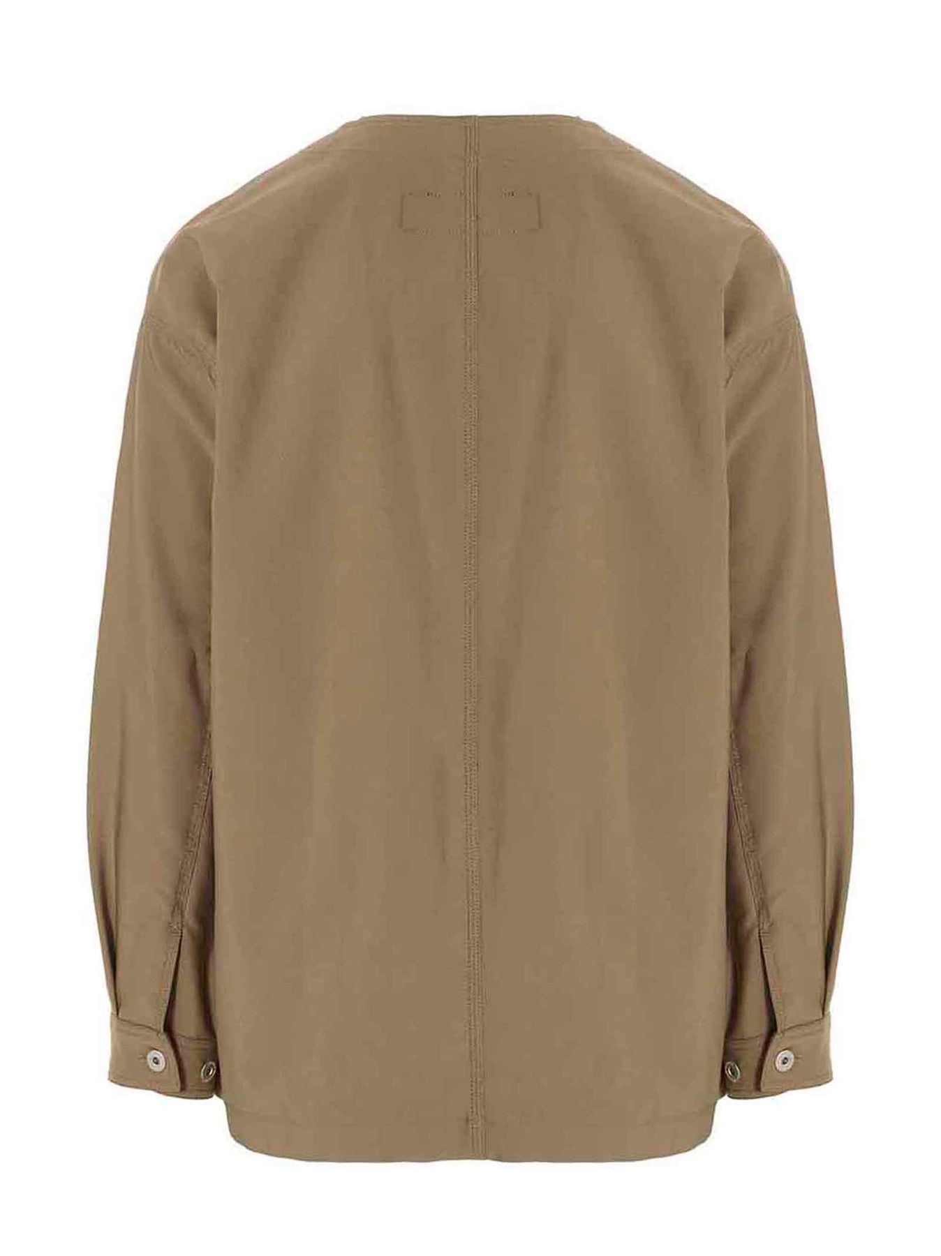 Tropical Wool Blazer Jacket Jackets Beige - 2