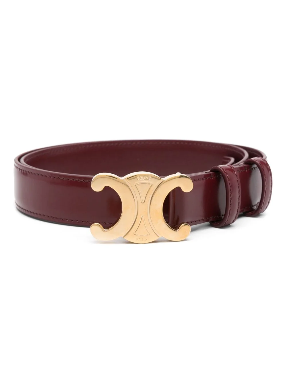 Celine Women Triomphe Leather Belt - 1