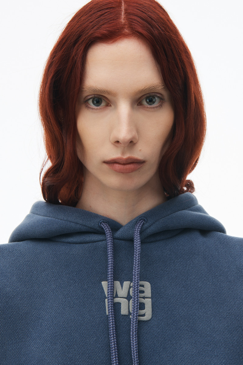 puff logo hoodie in terry 3