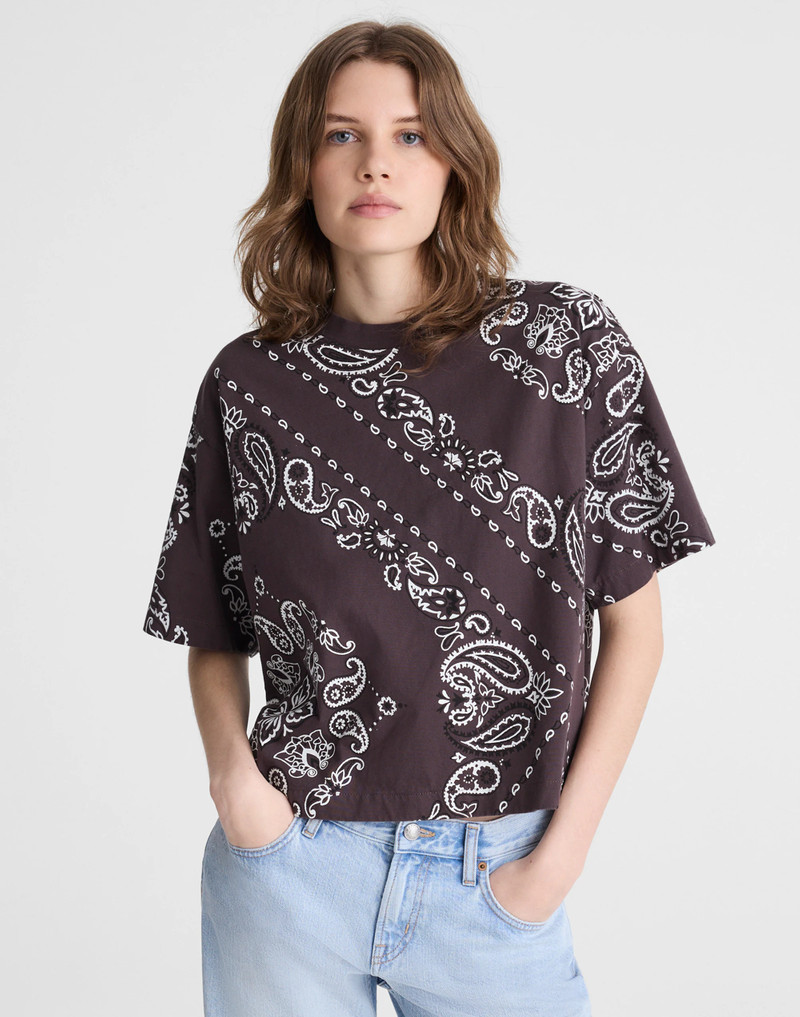 The Boxy Crop Tee in Allday Jersey 2