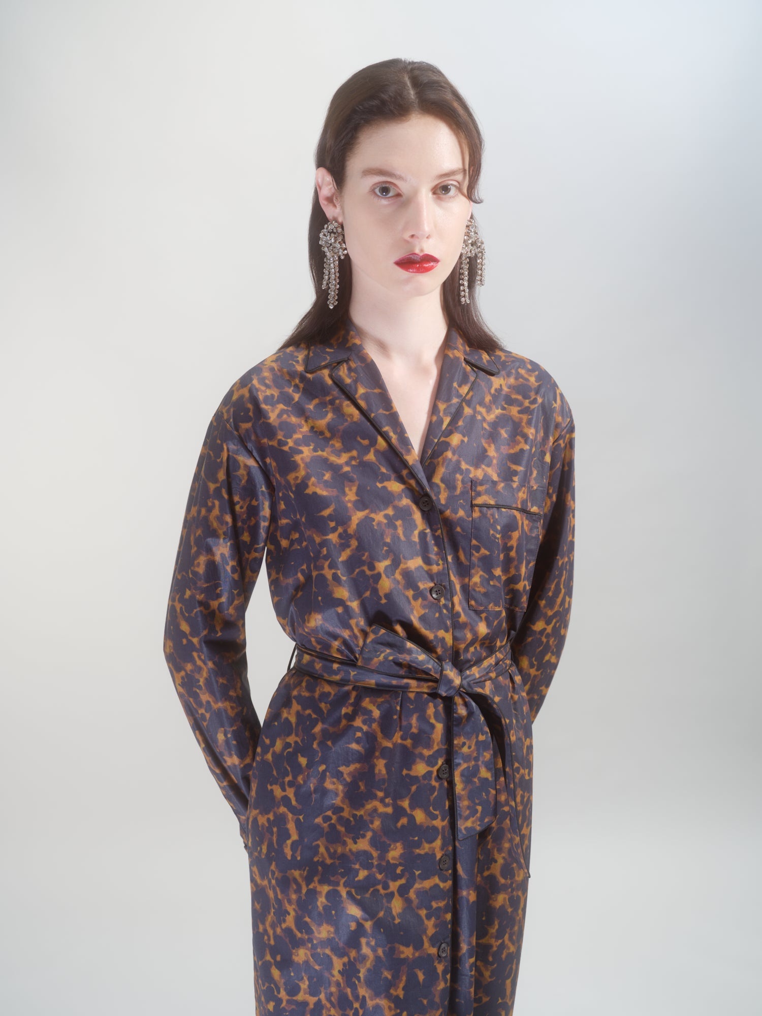 PRINTED SHIRT DRESS - 5