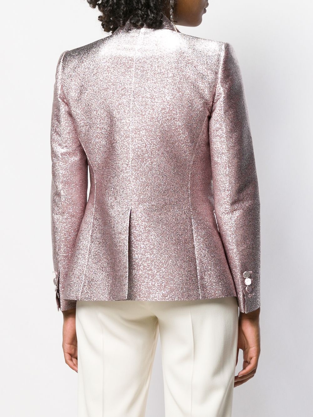 glitter single breasted blazer - 4