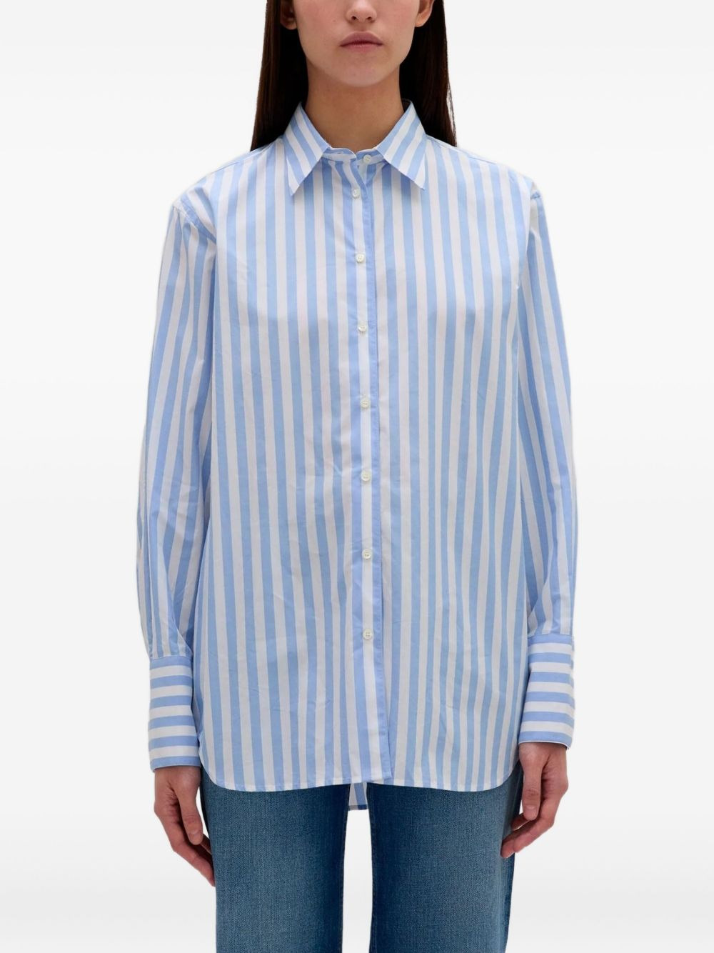 striped long-sleeved shirt - 4