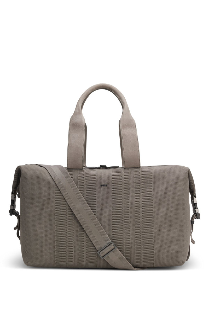 BOSS X ASTON MARTIN KNITTED HOLDALL WITH SUEDE TRIMS 1
