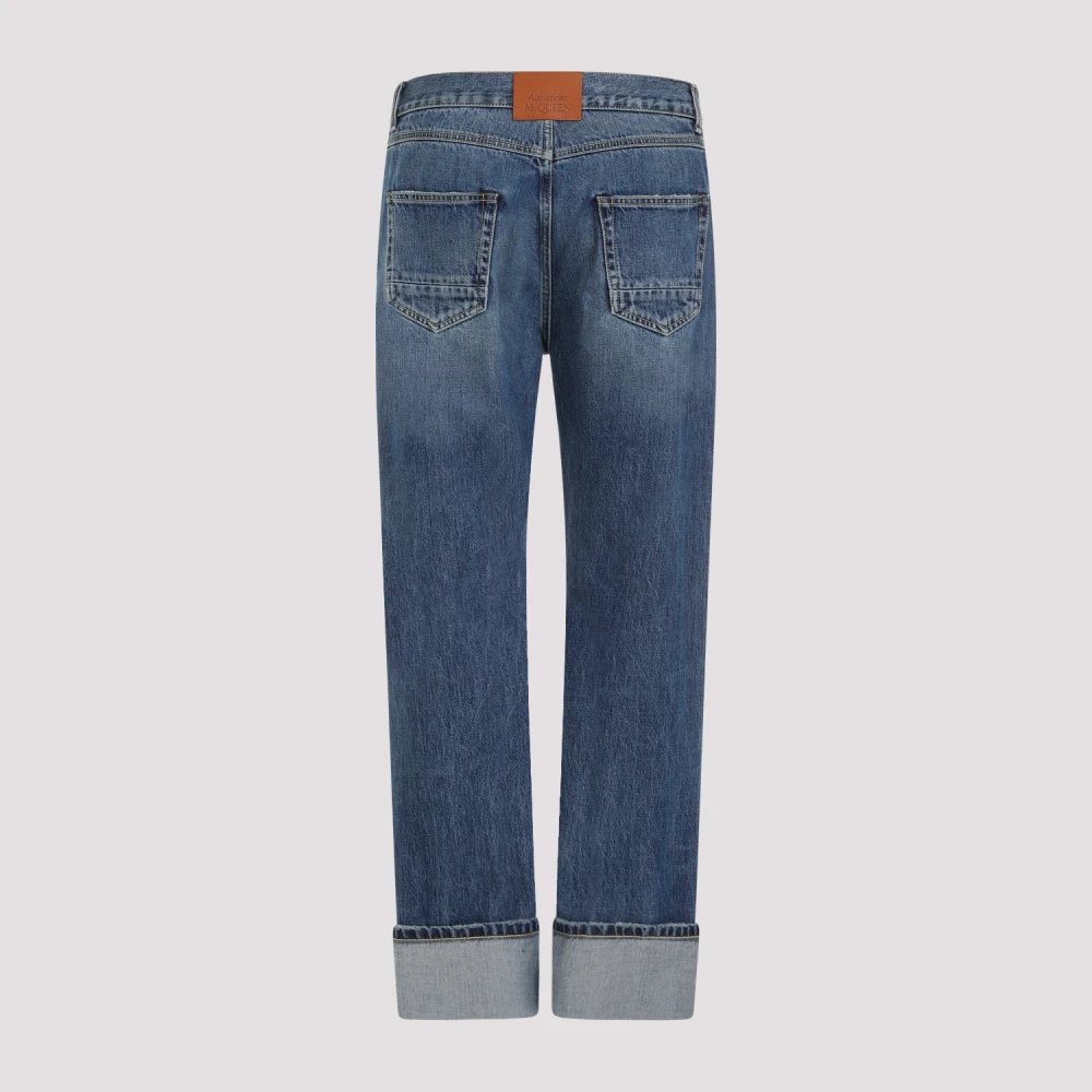 ALEXANDER MCQUEEN TURN UP JEANS - 2