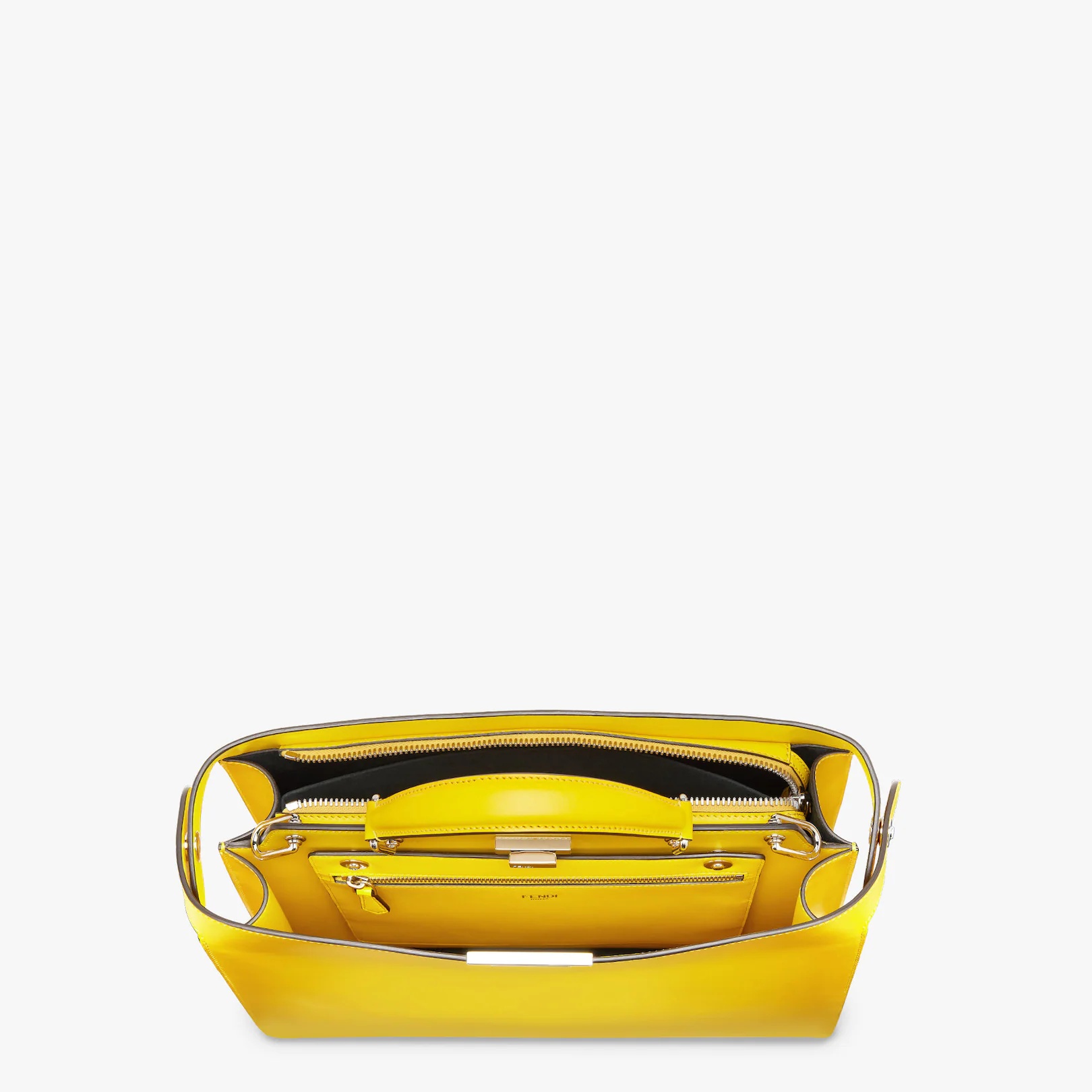 Yellow leather bag - 5