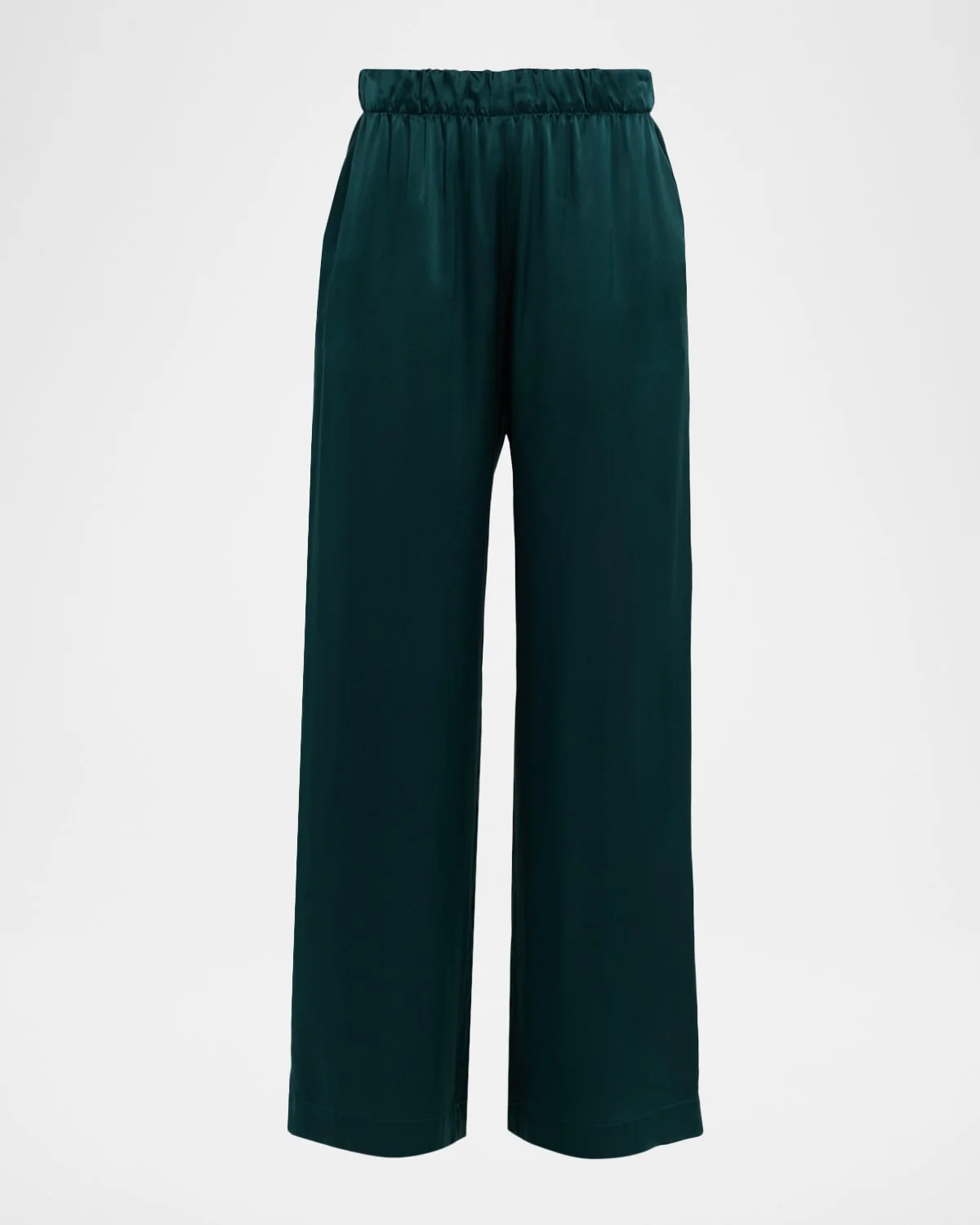 Brynn Wide-Leg Silk Pants - 1