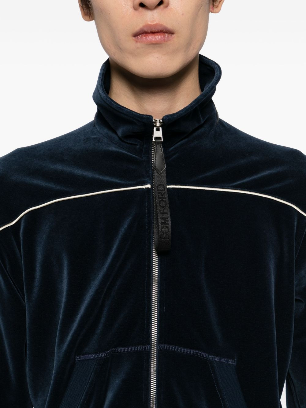 two-way zip up jacket - 5