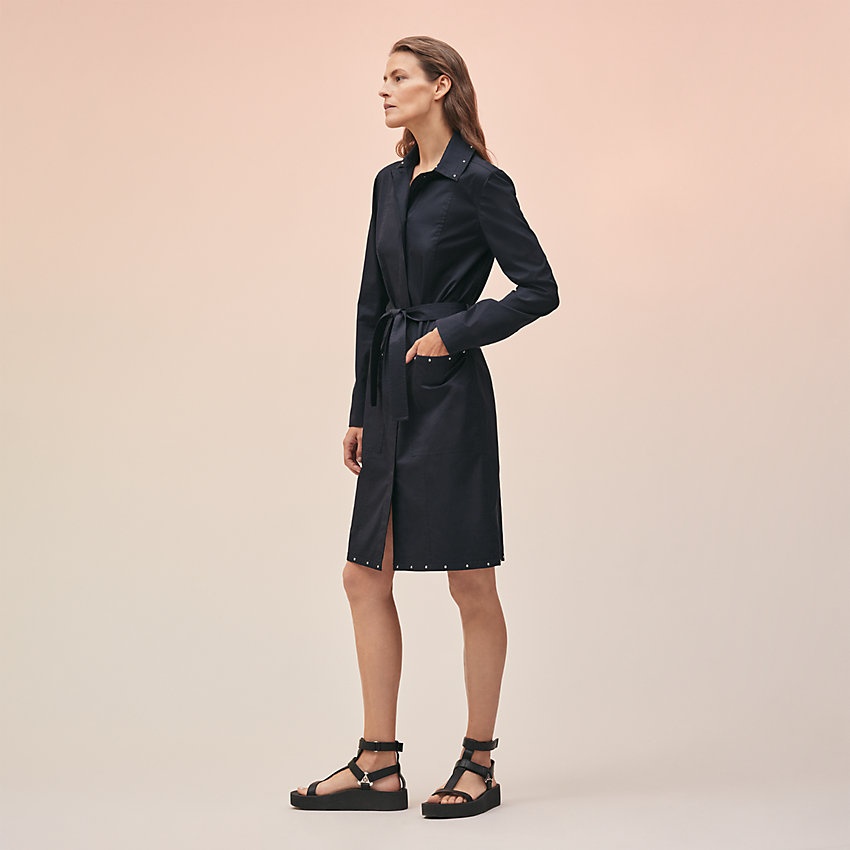 Shirt dress with stud detail - 1