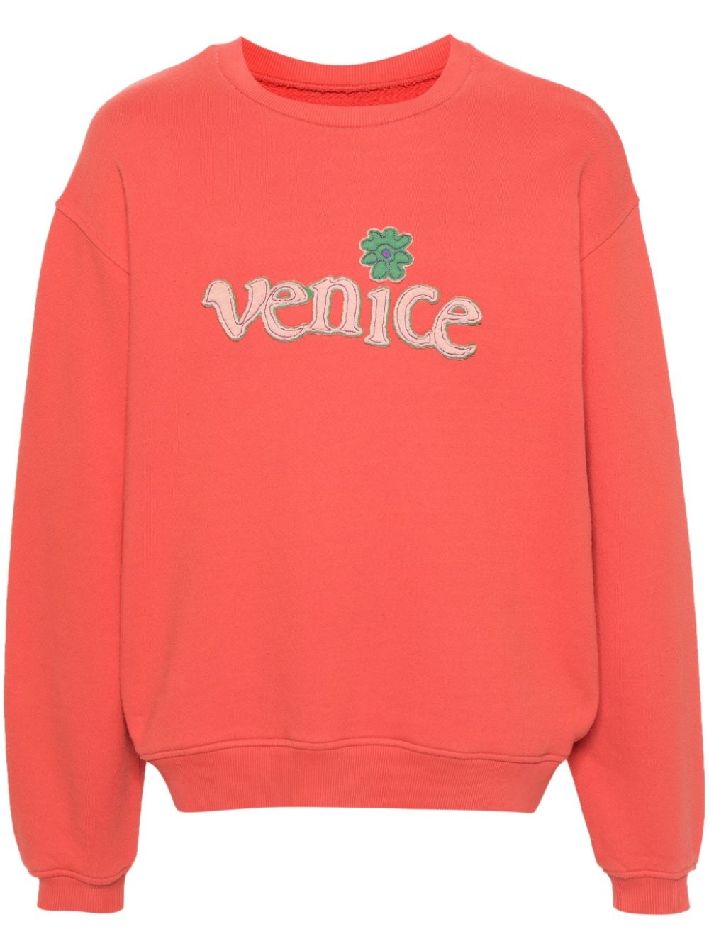 Venice-patch cotton sweatshirt - 1