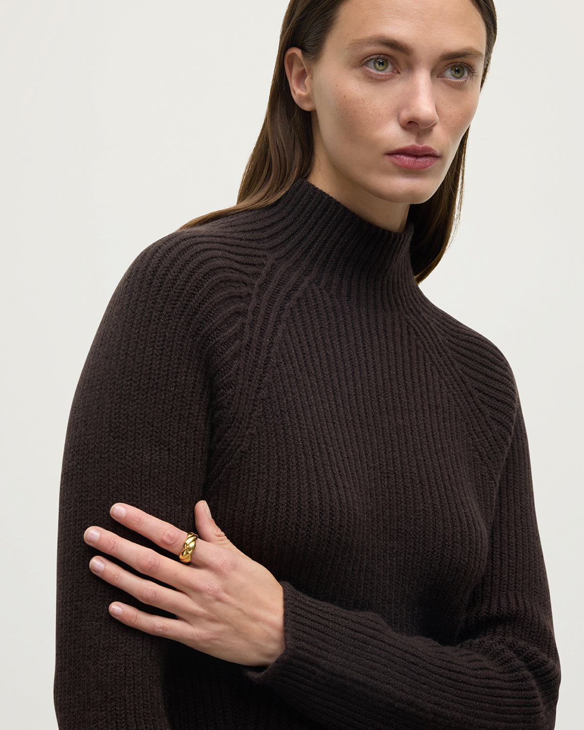 Cashmere Brown Midi Dress - 5