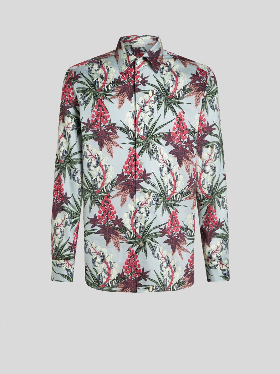 SHIRT WITH FOLIAGE PRINT - 1