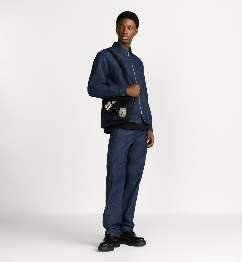 Small Saddle Messenger Bag with Flap 4