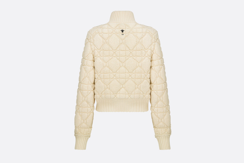 Macrocannage Zipped Cardigan 2