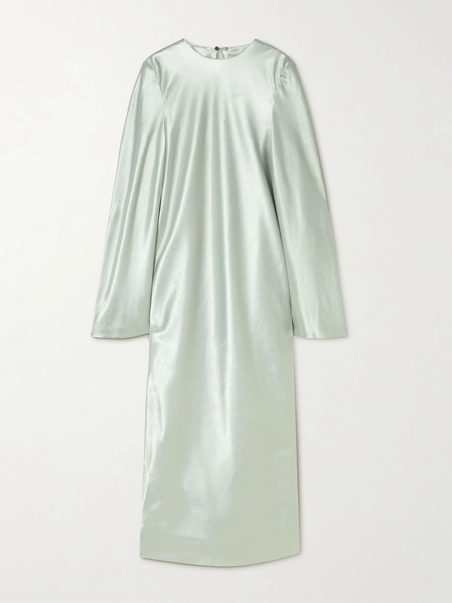 Alba duchesse-satin midi dress Sage green - 1