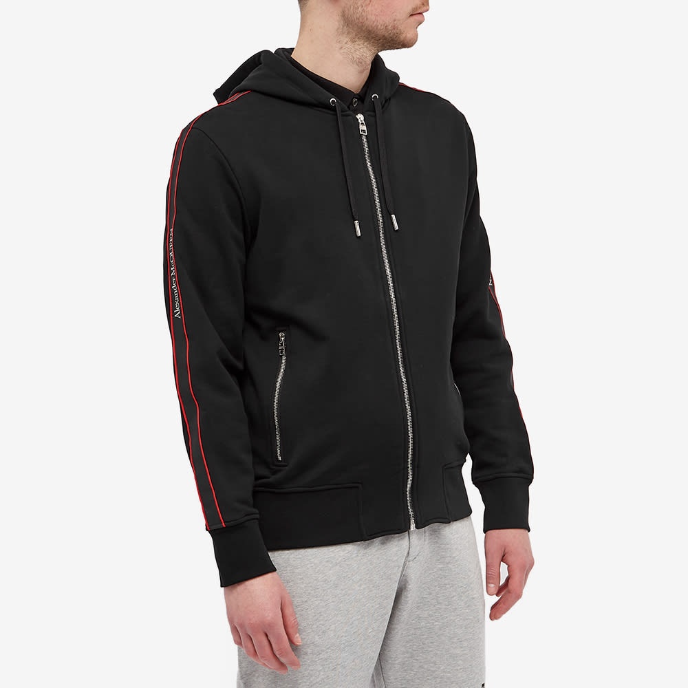 Alexander McQueen Taped Logo Zip Hoody - 3