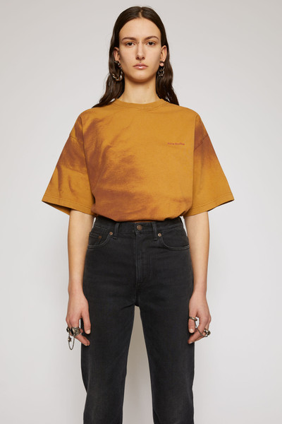 Acne Studios Spray-paint t-shirt rust orange outlook