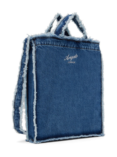 Axel Arigato Blue Dune Frayed A Denim Tote outlook