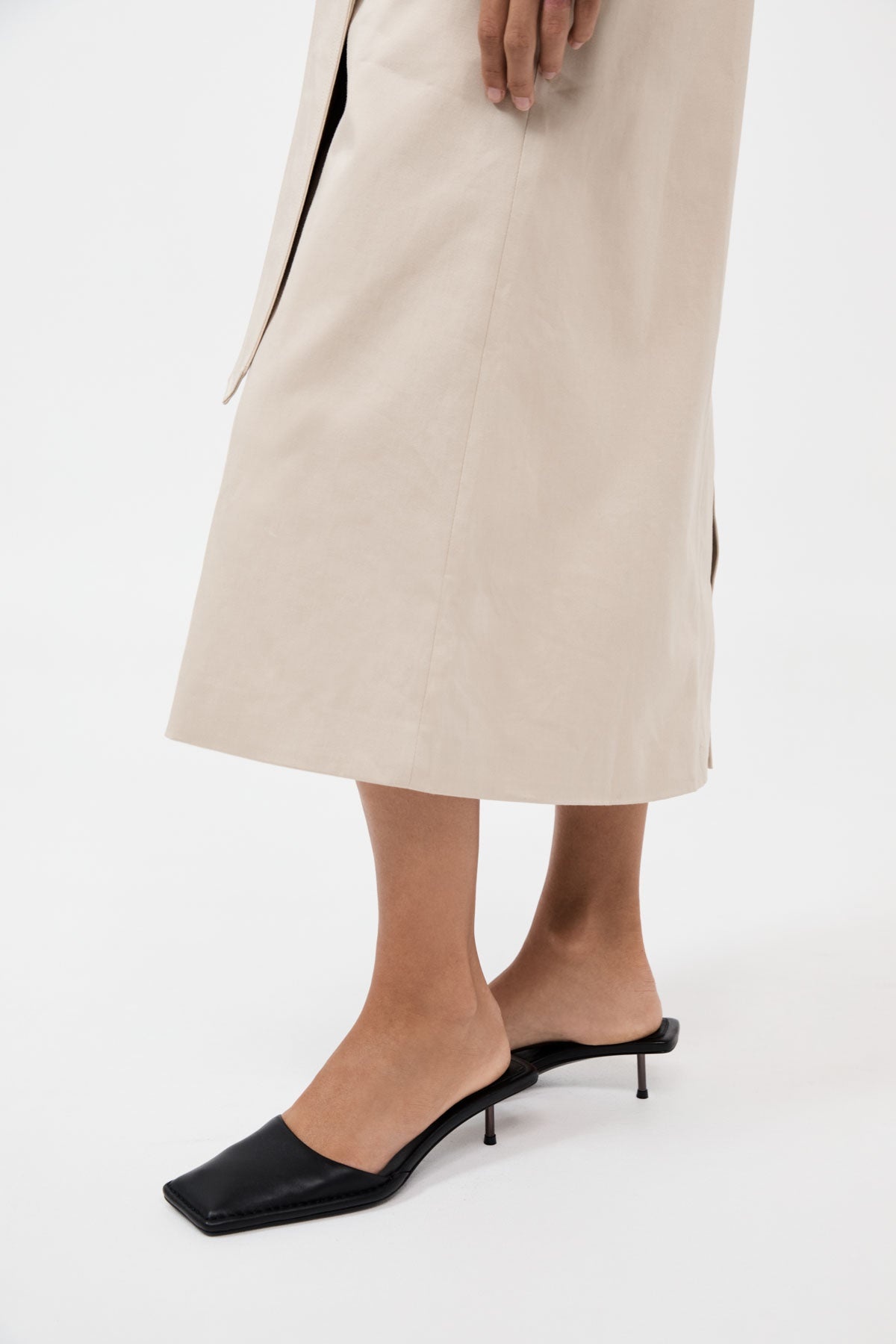 Soft Square Toe Heel - Black - 2
