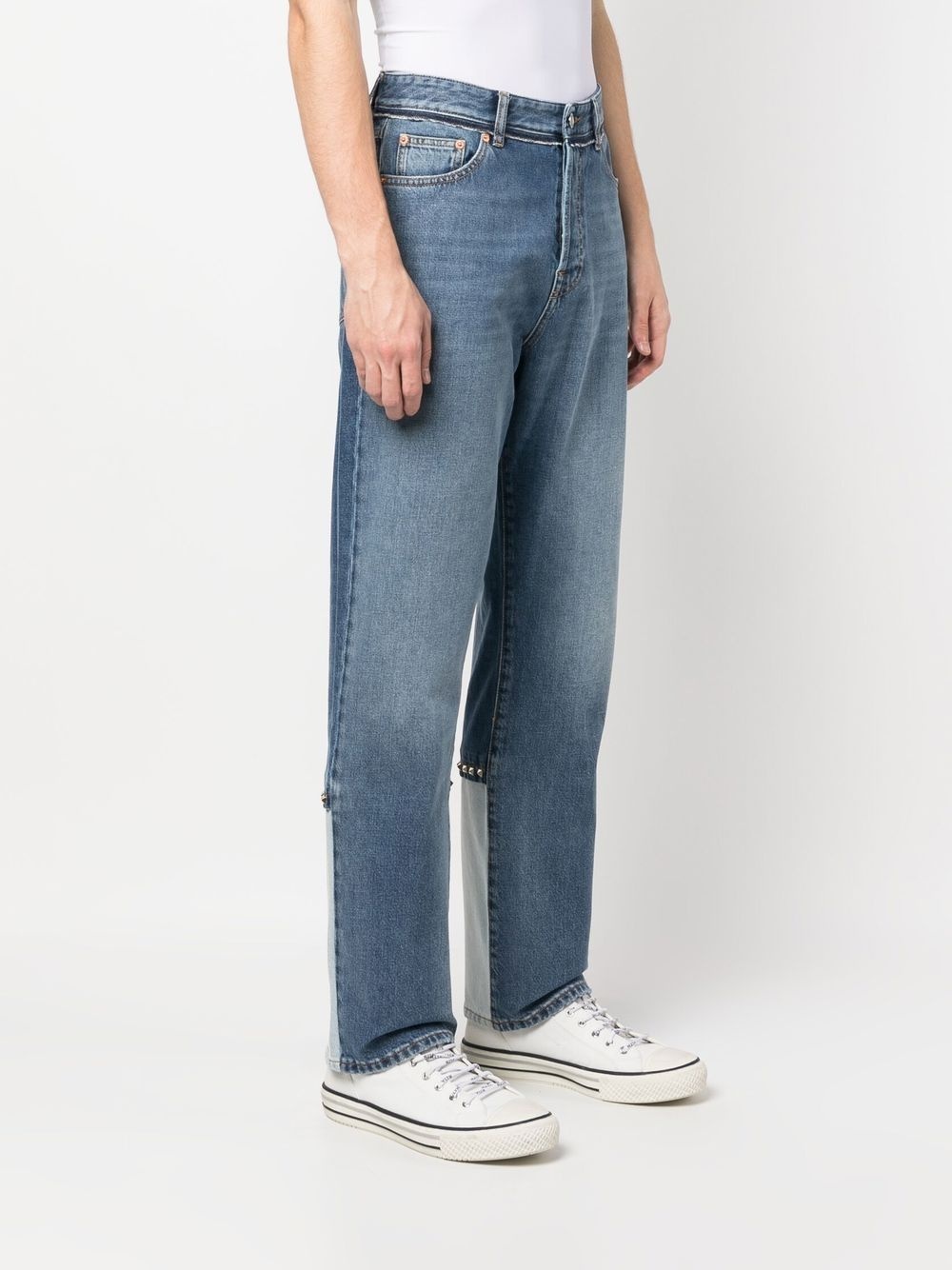 Rockstud-detail straight-leg jeans - 4