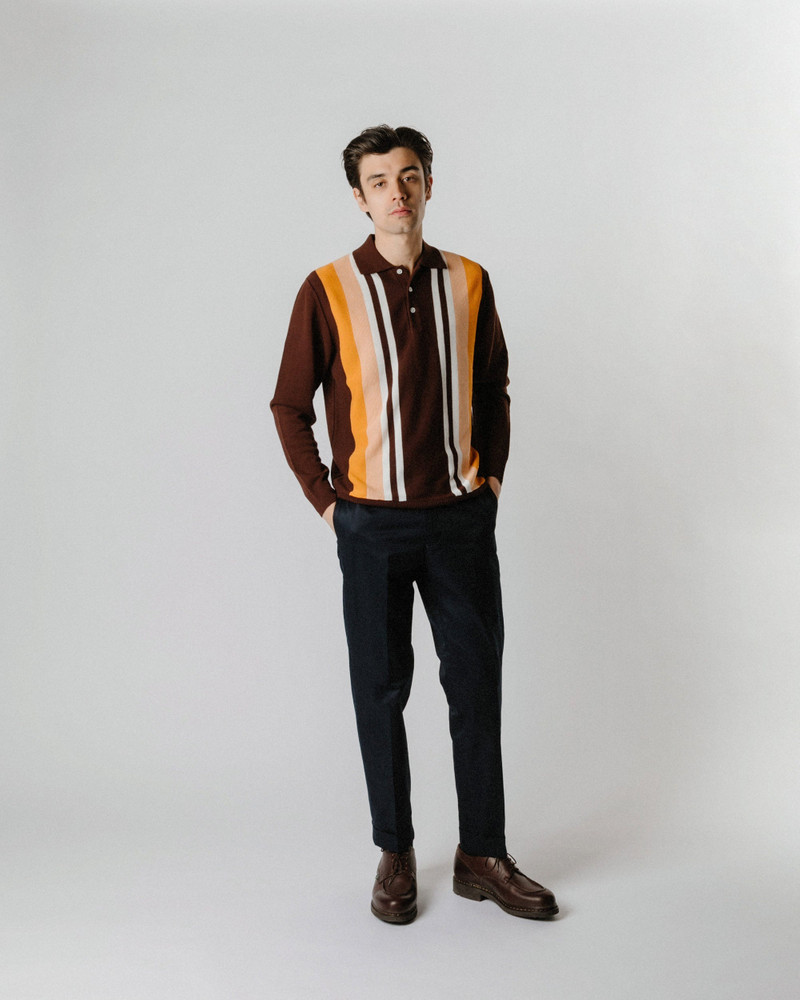 BEAMS PLUS IVY Trousers Ankle-Cut 80/3 Twill Navy outlook