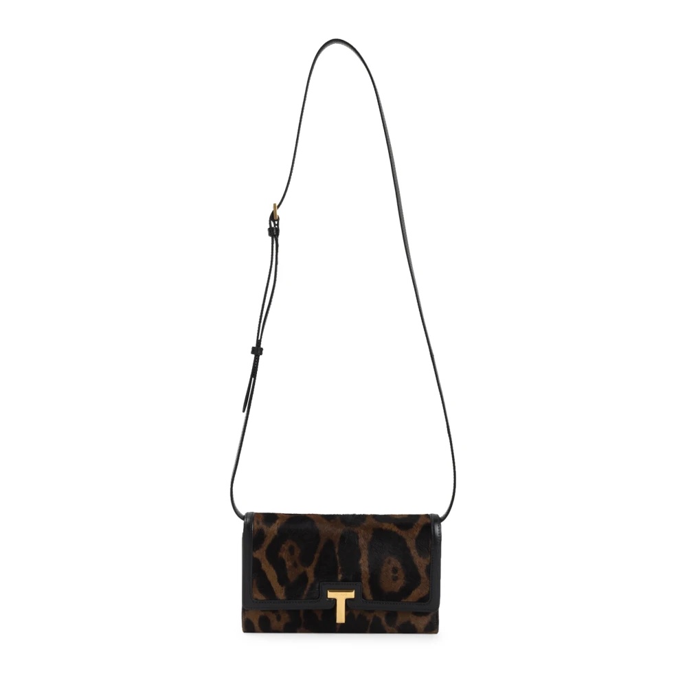 トムフォード Tom Ford Leopard Wallet On Strap Tom Ford Leopard Wallet On Strap | italist