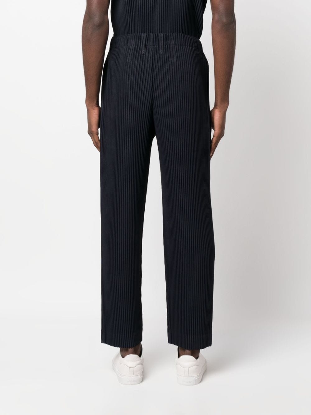 straight-leg pleated trousers - 4