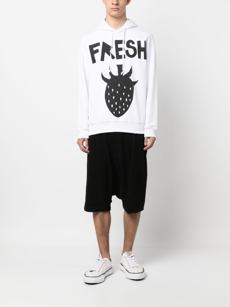 Comme des Garçons SHIRT graphic-print drawstring hoodie outlook
