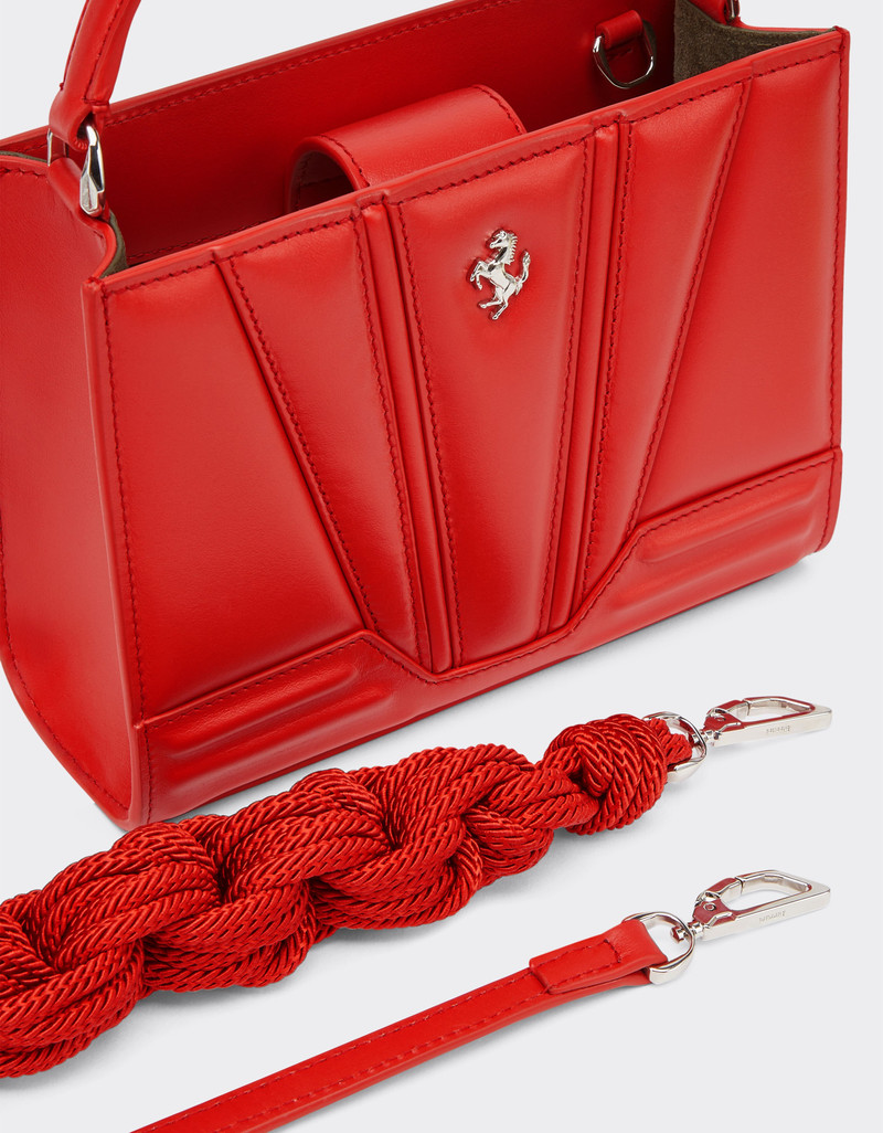 Ferrari GT leather micro tote bag with scoubidou detail 4