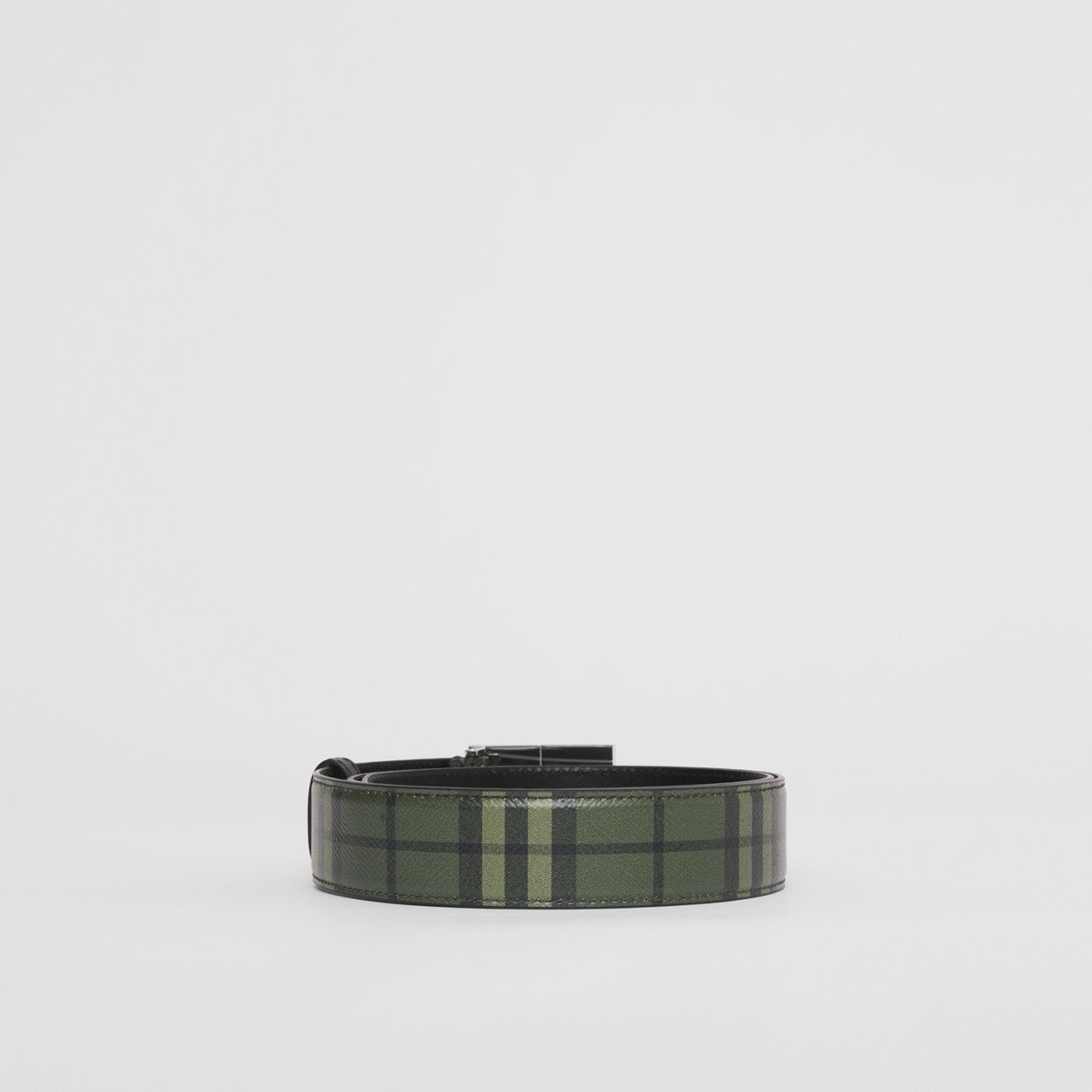 Check Leather Belt - 5