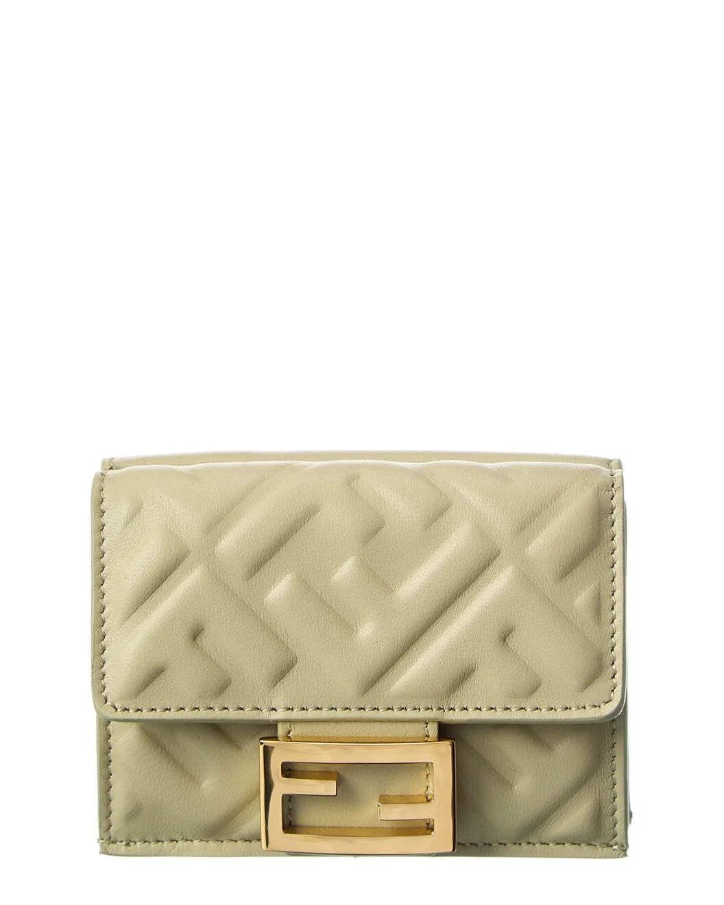 FENDI Micro Trifold Leather Wallet - 1
